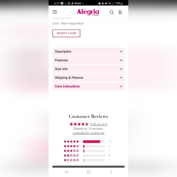 Black Alegria Parker Bootie NWT 38 8 8.5 - Picture 8 of 11